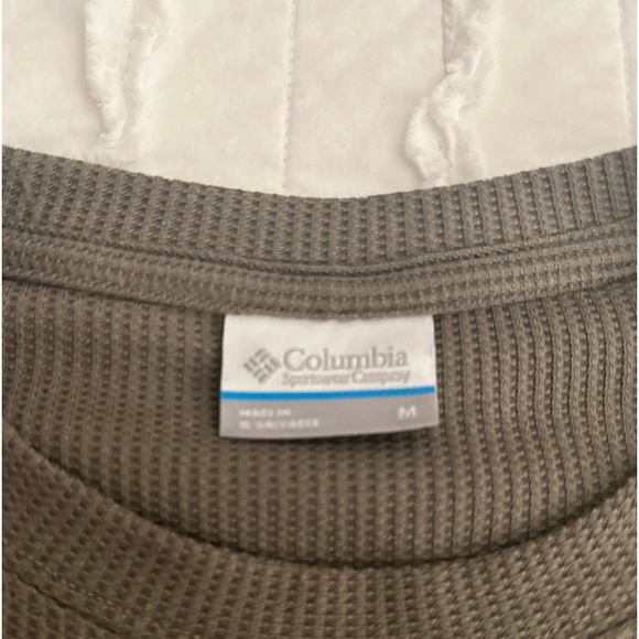 Men’s Columbia Long Sleeve Shirt - Dark Green - Picture 2 of 3